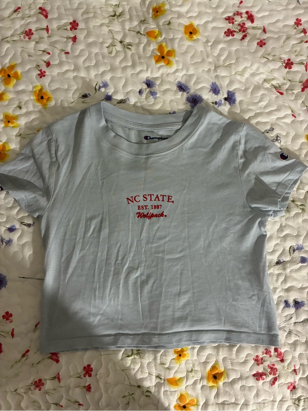 Champion Kids NC State Light Blue Crewneck T-Shirt